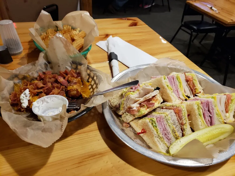 Club Sandwich and Loaded Homemade Tater Tots