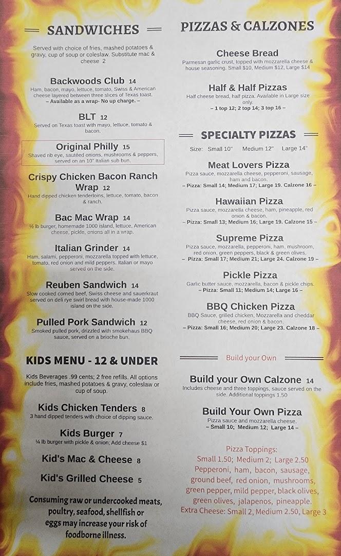 BACKWOODS BAR & GRILL OF BURT
